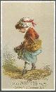  Advertisement, Victorian Trade Card for Mrs. Jennie M. Carr Modiste with Lovely Lady