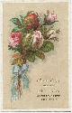  Advertisement, Victorian Trade Card for Harding & Co. , Fine Shoes with Roses