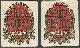  Advertisement, Set of Two Red Brick Ale Beer Mats/Coasters