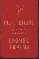  Lionel Train, Instructions for Assembling and Operating Lionel Trains