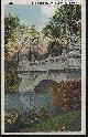  Postcard, Cement Bridge, Garfield Park, Chicago, Illinois