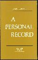 0910395462 Conrad, Joseph, Personal Record