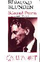 0856354252 BLUNDEN, EDMUND; MARSACK, ROBYN [COMPILER], Edmund Blunden: Selected Poems