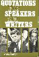 0600402541 ANDREWS, ALLEN [EDITOR], Quotations for Speakers and Writers