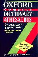 0198601166 ELLIOTT, JULIA [EDITOR]; KNIGHT, ANNE [EDITOR]; COWLEY, CHRIS [EDITOR];, The Oxford Compact Dictionary and Thesaurus