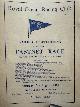  , Royal Ocean Racing Club 1961: Sailing instructions for the Fastnet Race Cowes, Fastnet Rock, Plymouth.