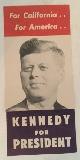  [EPHEMERA] [PRESIDENTIAL EPHEMERA], [CALIFORNIANA] [PRESIDENTIAL CANDIDATES], Kennedy for President California Presidential Flier / Ephemera