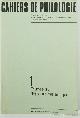  EPICURUS, BOLLACK, J., LAKS, A., (ED.), Etudes sur l'epicurisme antique.