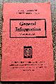  , CIVIL Defence Pocket Book No. 3 General Information (All Sections)