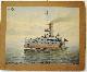  wall chart - Schoolplaat - School Poster - School chart - Teaching chart - poster - schoolkaart, Onze Vloot. Afdeling Haarlem en Omstreken: H.M. Patserschip  Evertsen ( SCHOOLPLAAT )