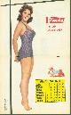  n.n., (SMALL POSTER / PIN-UP) Piccolo Kalender - 1960 ? September- Sherry Jackson