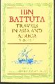 9780710095688 Ibn Batuta, H A R Gibb Sir,, travels in Asia and Africa, 1325-1354.