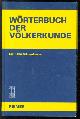 3496026502 Hirschberg, Walter, Mï¿½ller, Wolfgang, Worterbuch der Volkerkunde