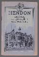  Hendon (London, England)., Hendon: including Golders Green and Mill Hill.