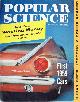  ALLAWAY, HOWARD (EDITOR), Popular Science Monthly Magazine, October 1958: Vol. 173, No. 4 : Mechanics - Autos - Homebuilding