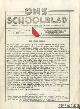  Halem, A. van - e.a., Ons schoolblad. Orgaan v/d oud-leerlingen der Prinses Julianaschool. No 1, eerste jaargang 24 mei 1939