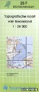  Diverse auteurs, Topografische kaart van Nederland 1:25000: Monnickendam 25-F