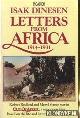  Dinesen, Isak, Letters from Africa 1914 - 1931
