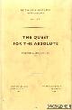  Adelmann, Frederick J, The quest for the absolute
