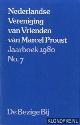  Diverse auteurs, Nederlandse Vereniging van Vrienden van Marcel Proust - Jaarboek 1980 - No. 7