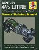  Wagstaff, Ian & Brown, Andy, Bentley 4 1/2 Litre 1927 onwards (all models, including 'Blower'). Owners' Workshop Manual