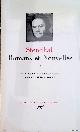  Stendhal, Romans et Nouvelles I: Armance; Le Rouge et le Noir; Lucien Leuwen