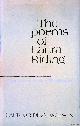 Riding Jackson, Laura, The Poems of Laura Riding. A New Edition of the 1938 Collection