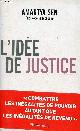 2081227568 Sen Amartya, L'idée de justice.