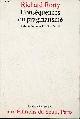 2020126834 Rorty Richard, Conséquences du pragmatisme - Essais : 1972-1980 - Collection l'ordre philosophique.