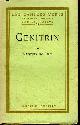  MAURIAC FRANCOIS., GENETRIX.