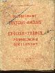  SIRECKY ALEXANDRE, DICTIONNAIRE FRANCAIS-ANGLAIS - ANGLAIS-FRANCAIS