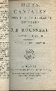  Rousseau J.B., Oeuvres choisies de J. B. Rousseau - Tomes I et II - Odes, cantates, épîtres et poésies diverses - Edition Stéréotype