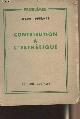  Lefebvre Henri, Contribution à l'esthétique - "Problèmes"