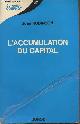  Robinson Joan, L'accumulation du capital - Collection "Cournot" n°21