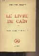  Trocchi Alexander, Le livre de Caïn - "Les lettres nouvelles" n°24
