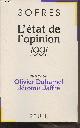 2020123576 Sofres, L'état de l'opinion 1991 (présenté par Olivier Duhamel, Jérôme Jaffré)