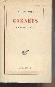  Camus Albert, Carnets, janvier 1942-mars 1951