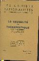  Dognon André, Les cahiers rationalistes n°137 Mars-Avril 1954 : La causalité en thérapeutique