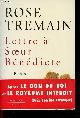 2877062481 Tremain Rose, Lettre à Soeur Bénédicte - Roman.