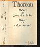 2700702786 Henry David Thoreau, Germaine Landré-Augier (Trad), Walden ou La vie dans les bois - Walden or Life in the woods - Collection bilingue des classiques etrangers - introduction, traduction et notes par G. Landre-Augier