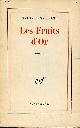  Sarraute Nathalie, Les fruits d'or - Roman.