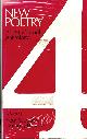 0091348900 ADCOCK, FLEUR & ANTHONY THWAITE, New Poetry 4: An Arts Council Anthology