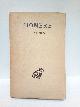  HOMERE (traduit par Jean Humbert), Hymnes /  Texte établi et traduit par Jean Humbert