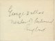 DALLAS, George (1878-1961), Signature and Title