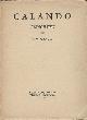 GRAULS, A.W., Calando, Gedichten