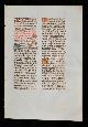  , Blad uit een vrevier. Handschrift op perkament Tours ca 1485