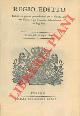  Regio Editto, portante un generale provvedimento per la gabella della Carta Bollata e per l'esercizio della medesima né Regi Stati.