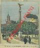 -, La colonna commemorativa del 20 settembre 1870 che verrà eretta sul piazzale davanti la breccia di Porta Pia, a Roma.