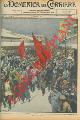  BELTRAME A. -, Corteo di centomila operai a Pietroburgo in sciopero commemorativo delle giornate di sangue del 1905.