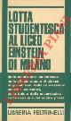  -, Lotta studentesca al Liceo Einstein di Milano.